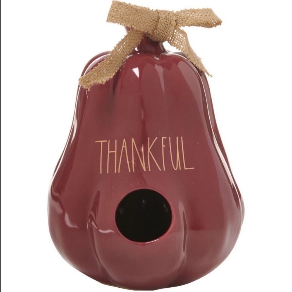 🎃🍁Great for Fall🍁🎃
NEW RARE Rae Dunn Thankful Gourd BirdHouse